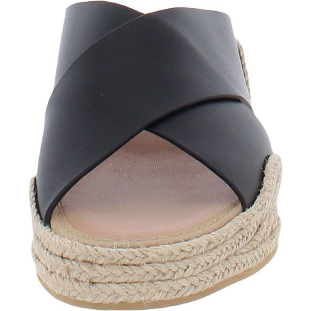 Aquatalia Women’s Marina Espadrille Sz 9 Black Wedge Platform - Picture 2 of 7